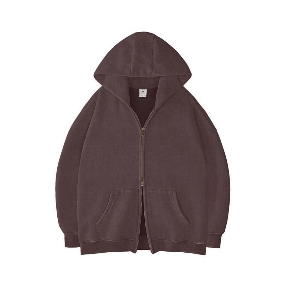 Homely Heavyweight Zipper Hoodie