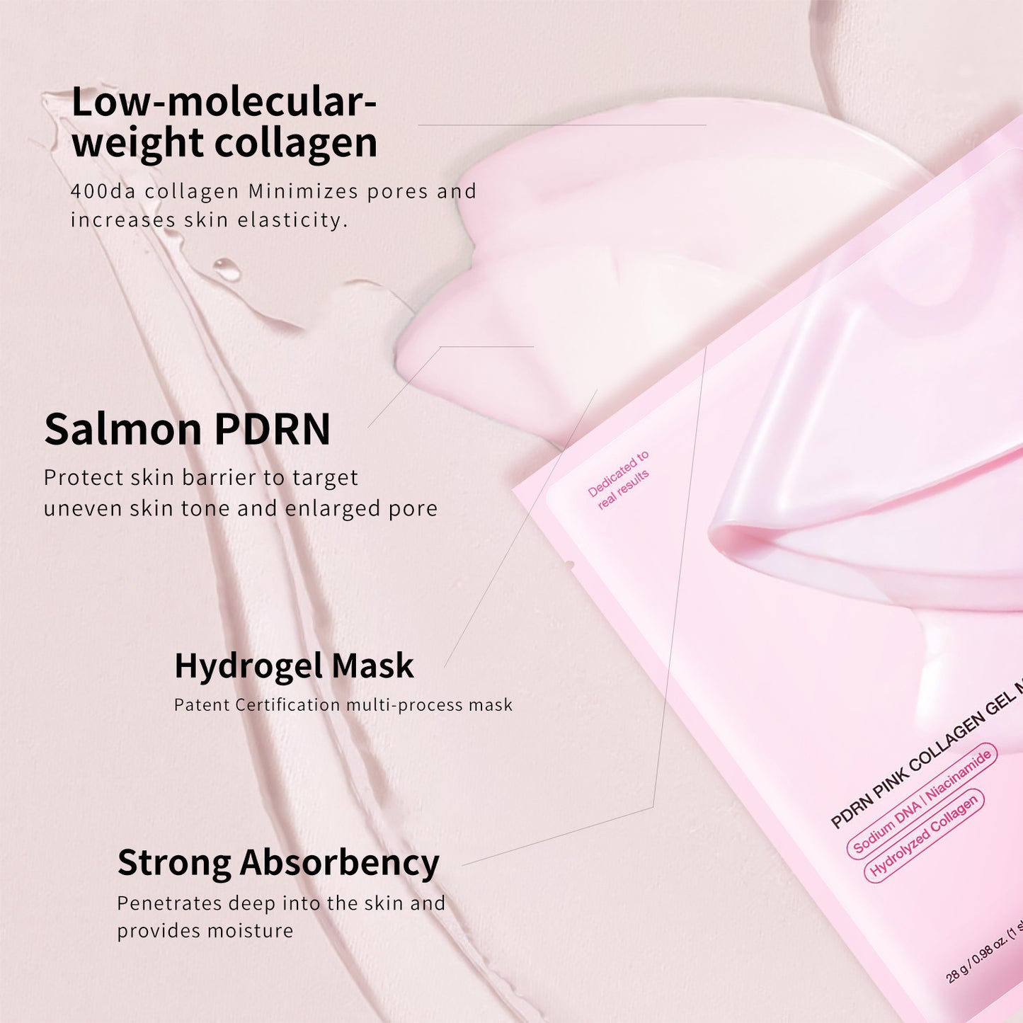 Pink Jelly PDRN Collagen Mask