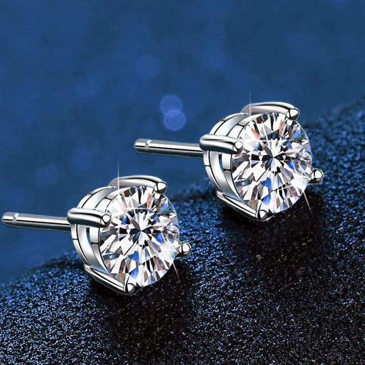 Homely Moissanite Stud Earrings