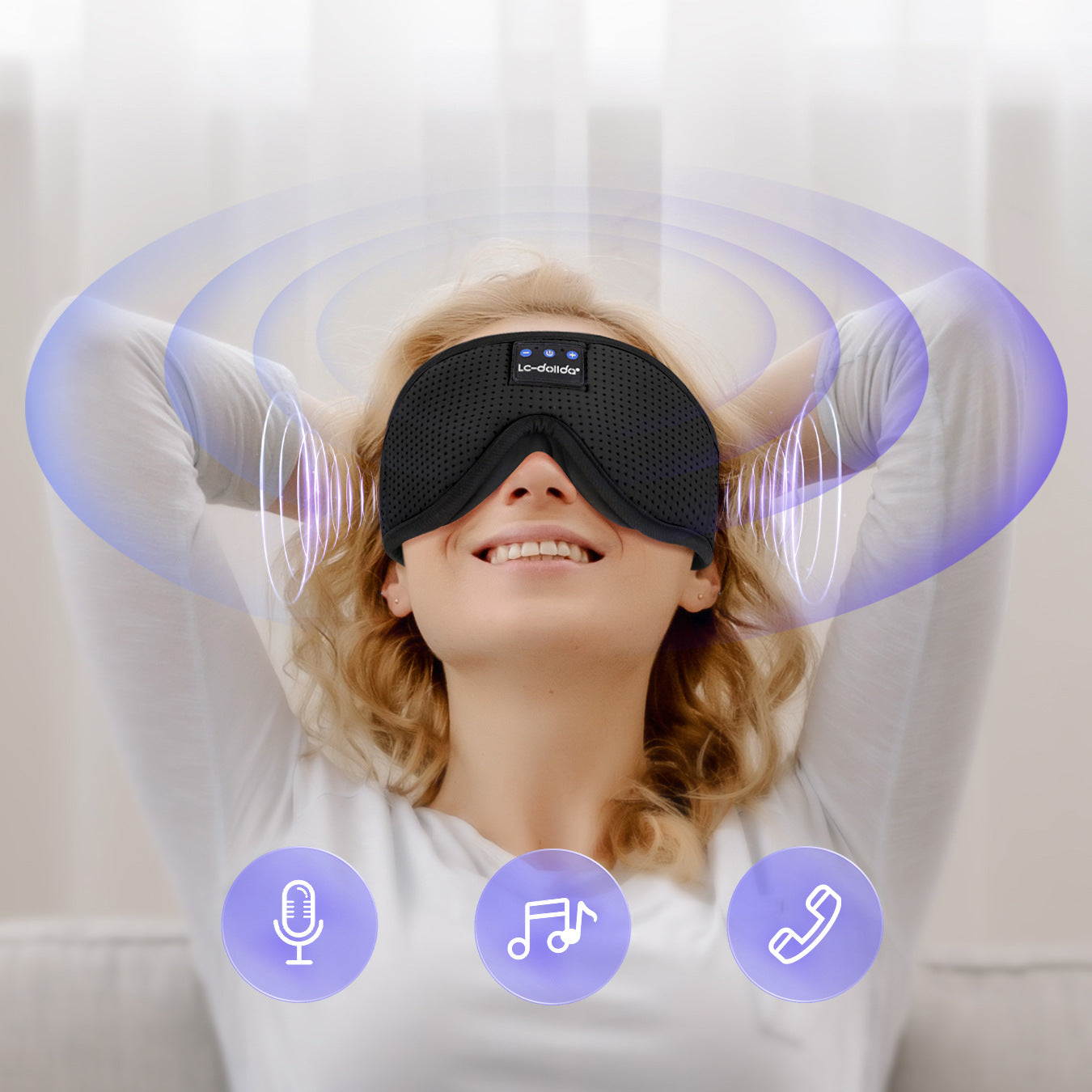 Bluetooth Sleep Eye Mask with Wireless Music